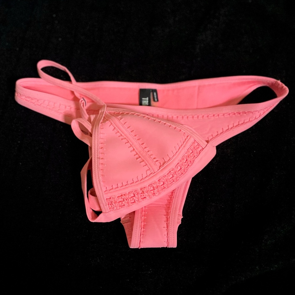 Triangl Farrah Pink Crochet Neoprene Swimsuit Set